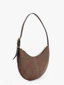 ETRO Women's Etro Essential Arnica Hobo Shoulder Bag in Paisley Jacquard Fabric Gold