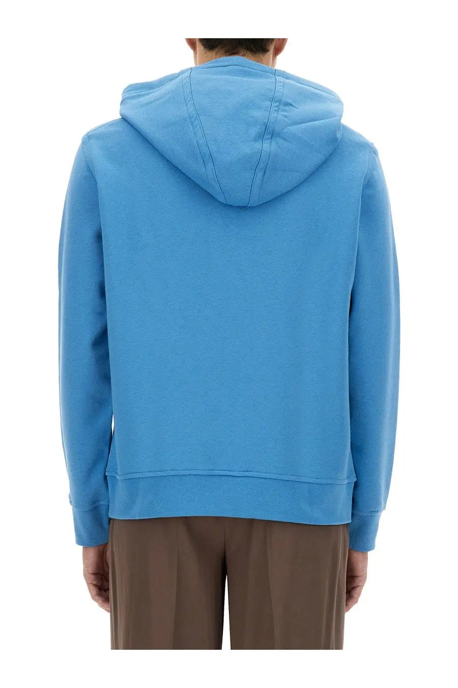 Etro men’s hoodie in blue with soft textured fabric and ribbed cuffs and hem for comfortable wear