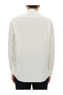 Etro men’s pegasus shirt white crisp long-sleeved dress shirt with classic collar and buttoned cuffs