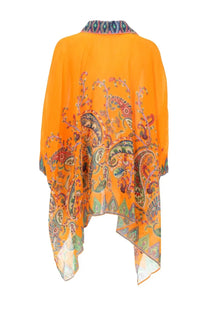 ETRO Women's Blusa DA Spiaggia Con Stampa Orange