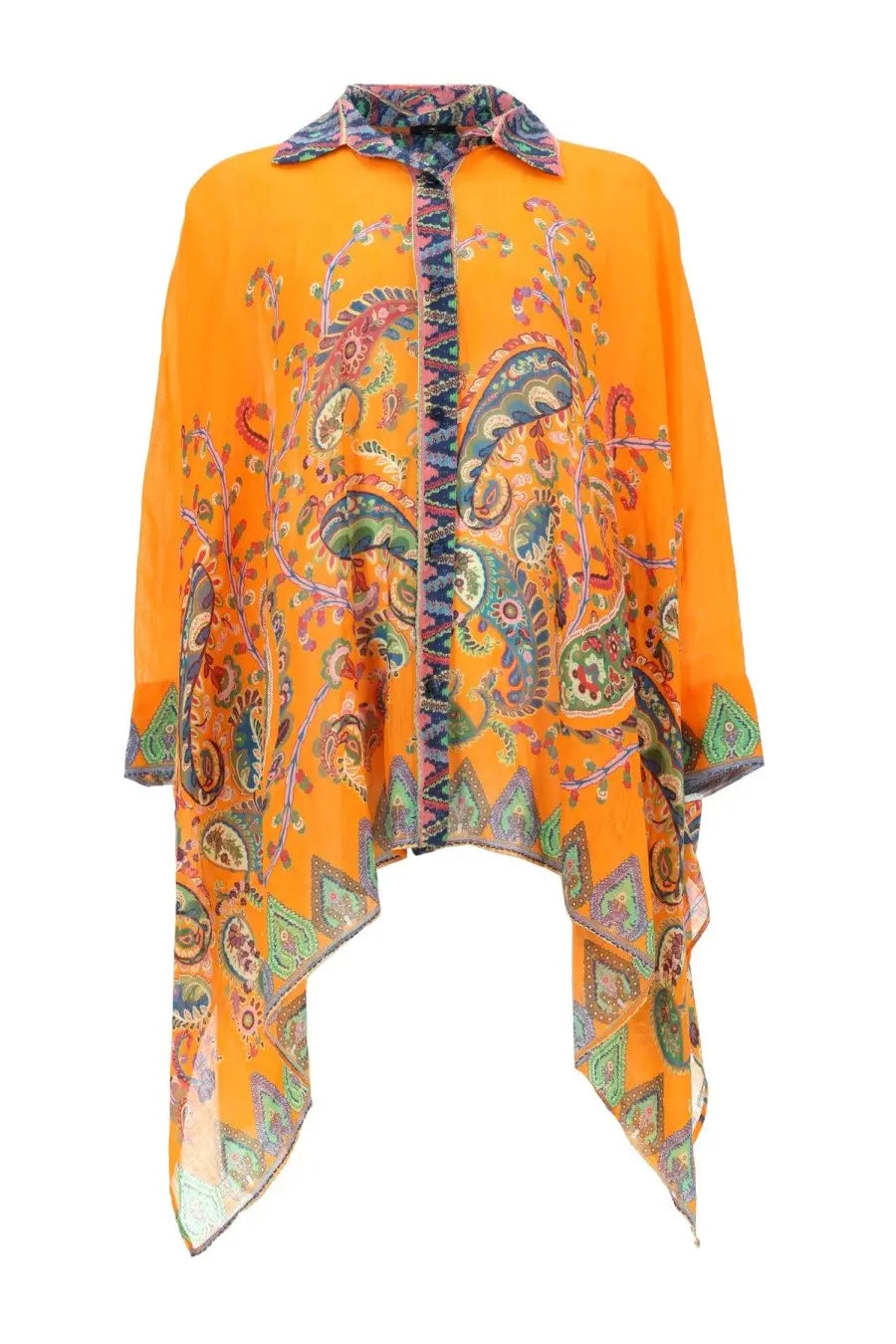 ETRO Women's Blusa DA Spiaggia Con Stampa Orange