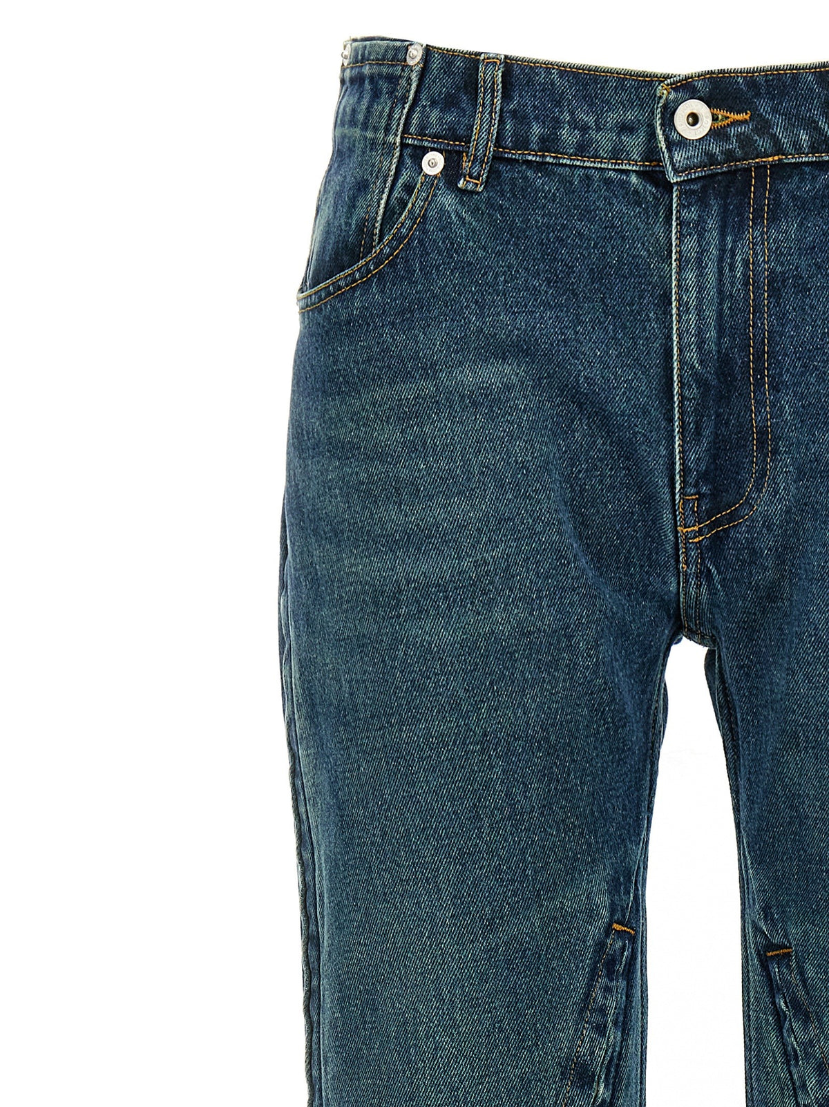 Y/Project Evergreen Hook and Eye Jeans Blue