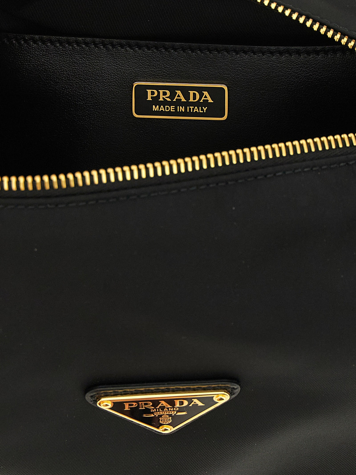 PRADA Explore Small in Re Nylon Shoulder Bag Black