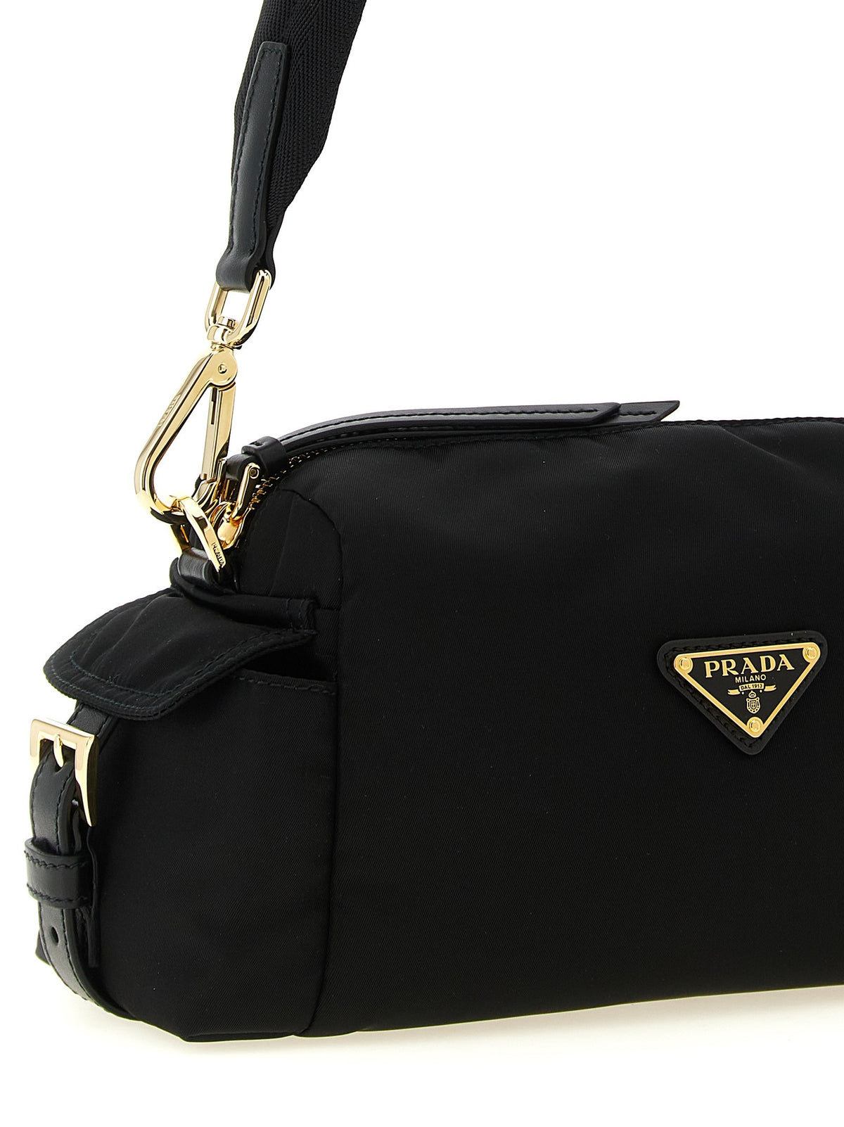 PRADA Explore Small in Re Nylon Shoulder Bag Black