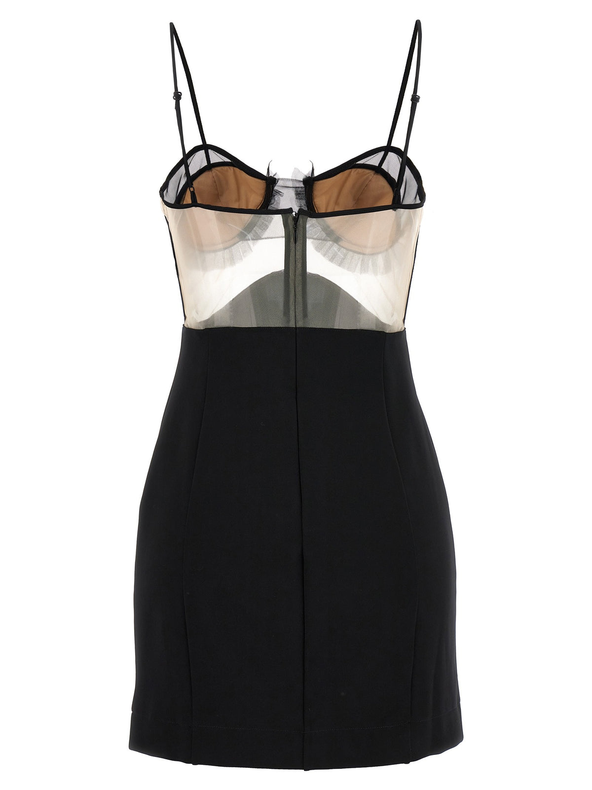 Nensi Dojaka Explosive Flower Bra Dress Black