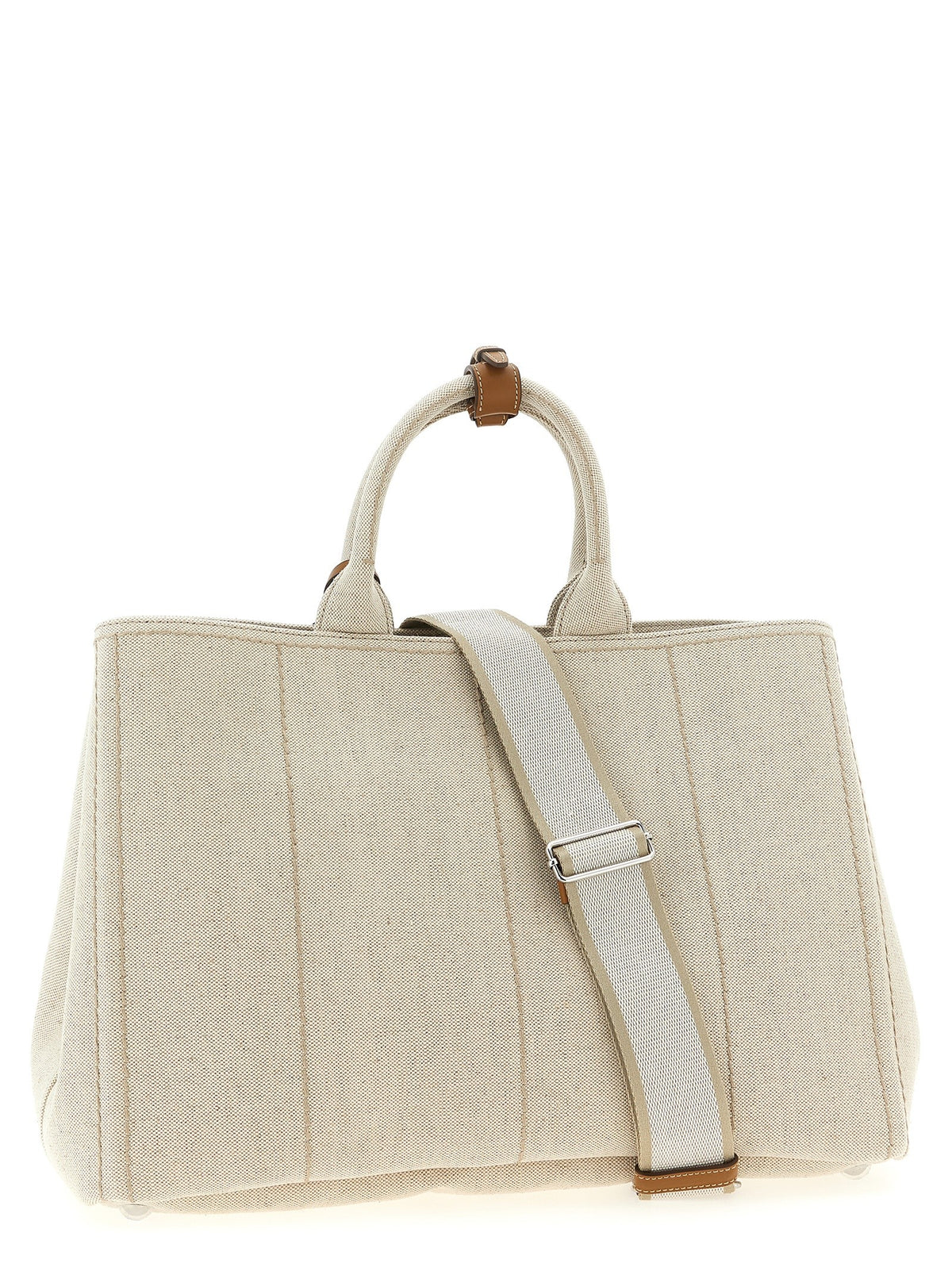 PRADA Extra Large Prada Jardinière Shopping Bag Beige