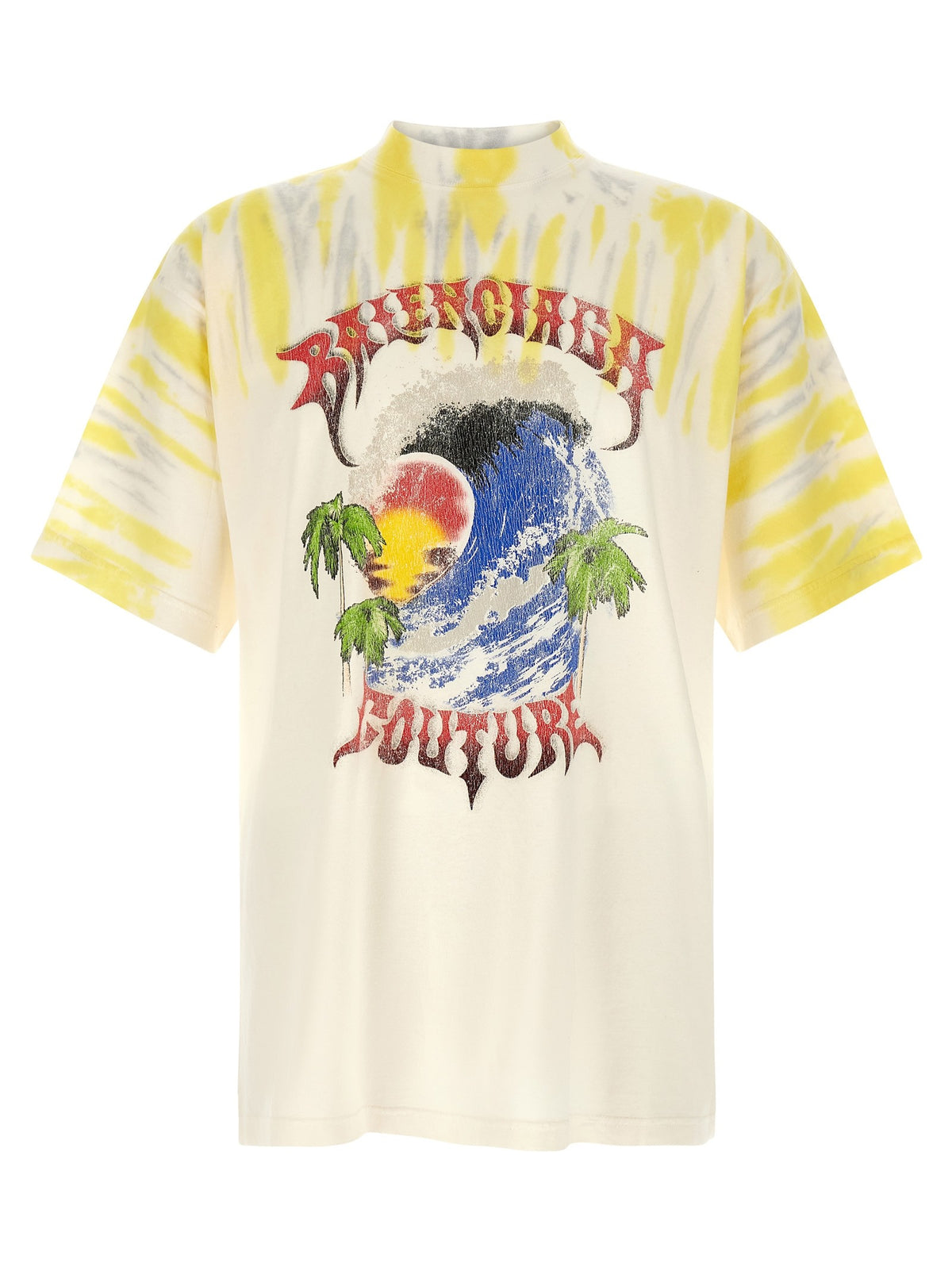 Balenciaga Extreme Tie Dye Shirt Gold