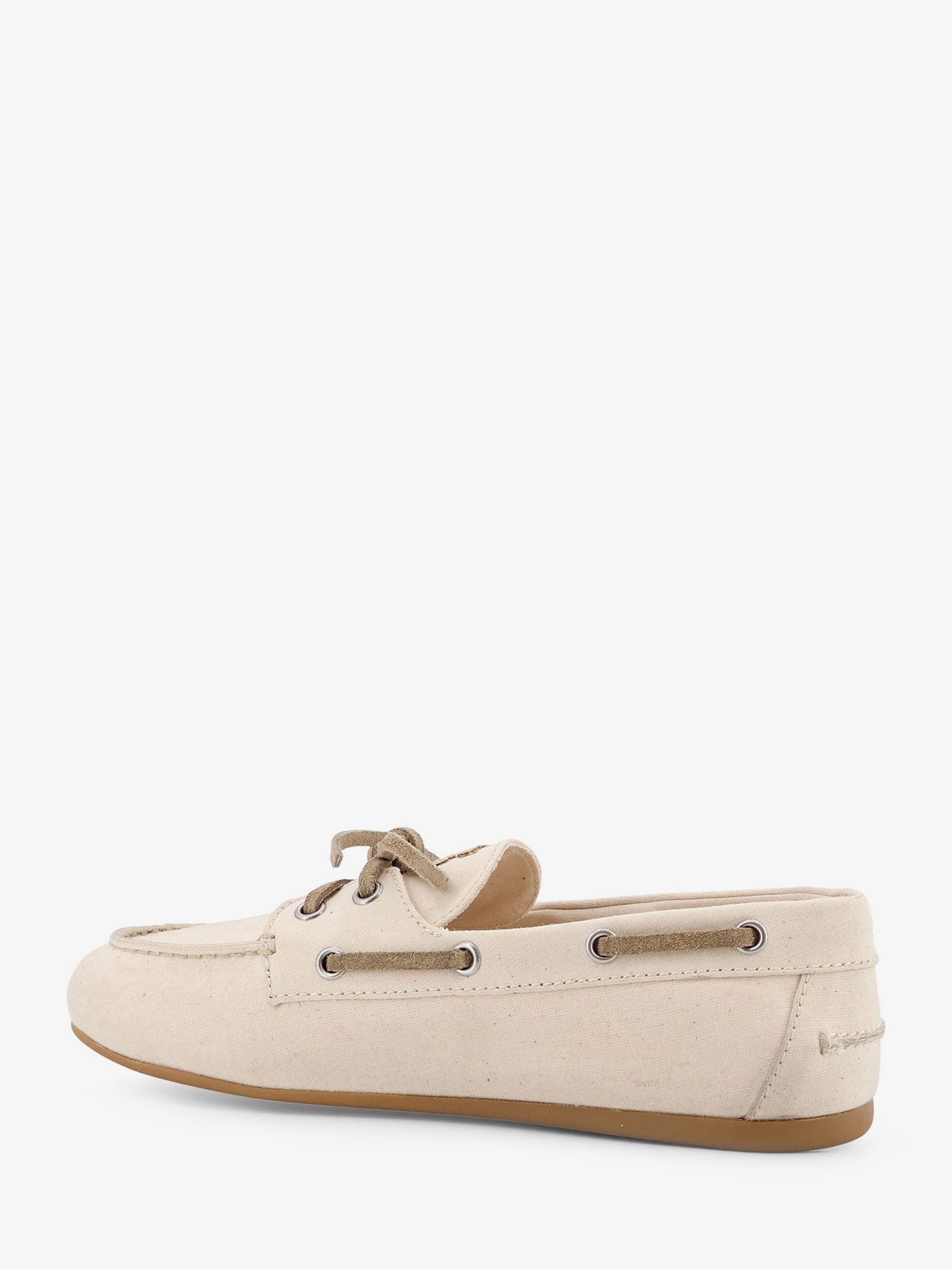 Miu Miu Women's Deck Boat Shoe Beige