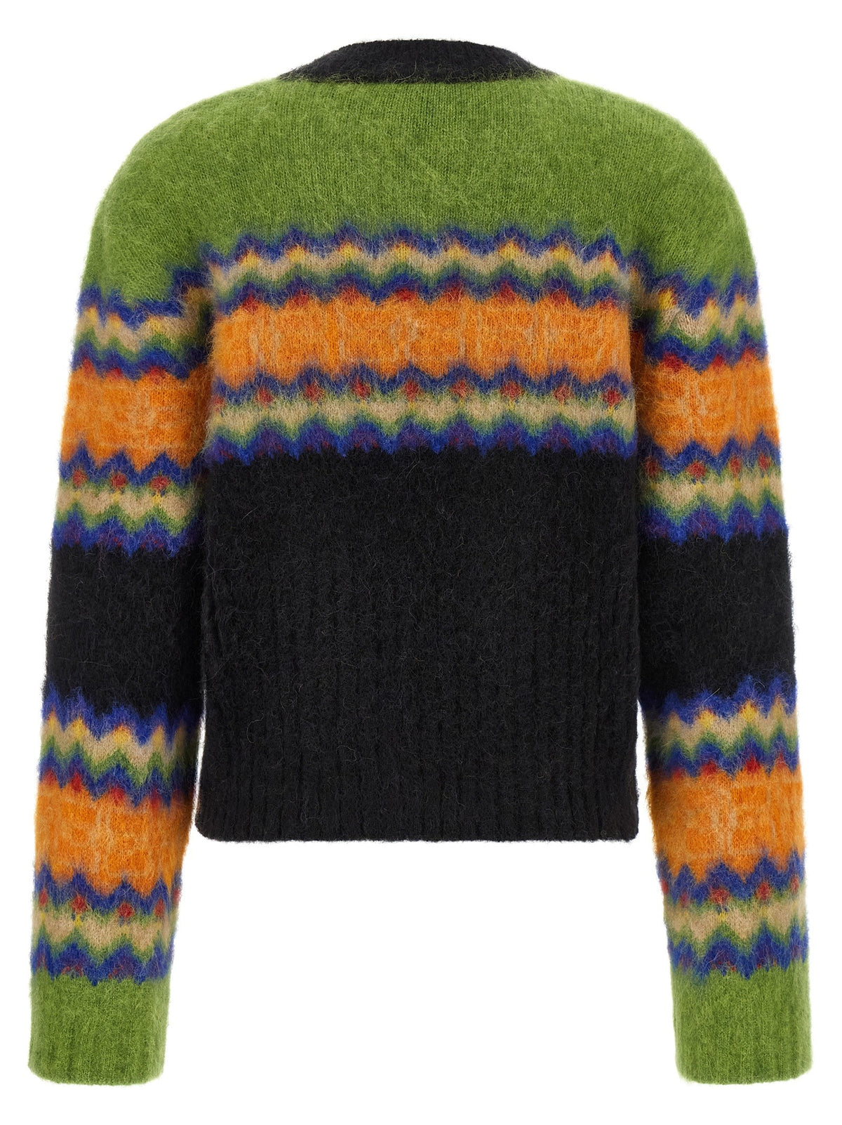Ganni Fair Isle Sweater Gold