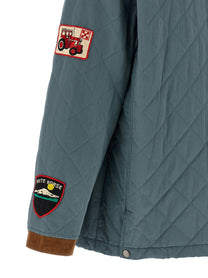 FOUND Farmstead Quilt Patch Jacket Blue