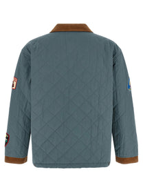 FOUND Farmstead Quilt Patch Jacket Blue
