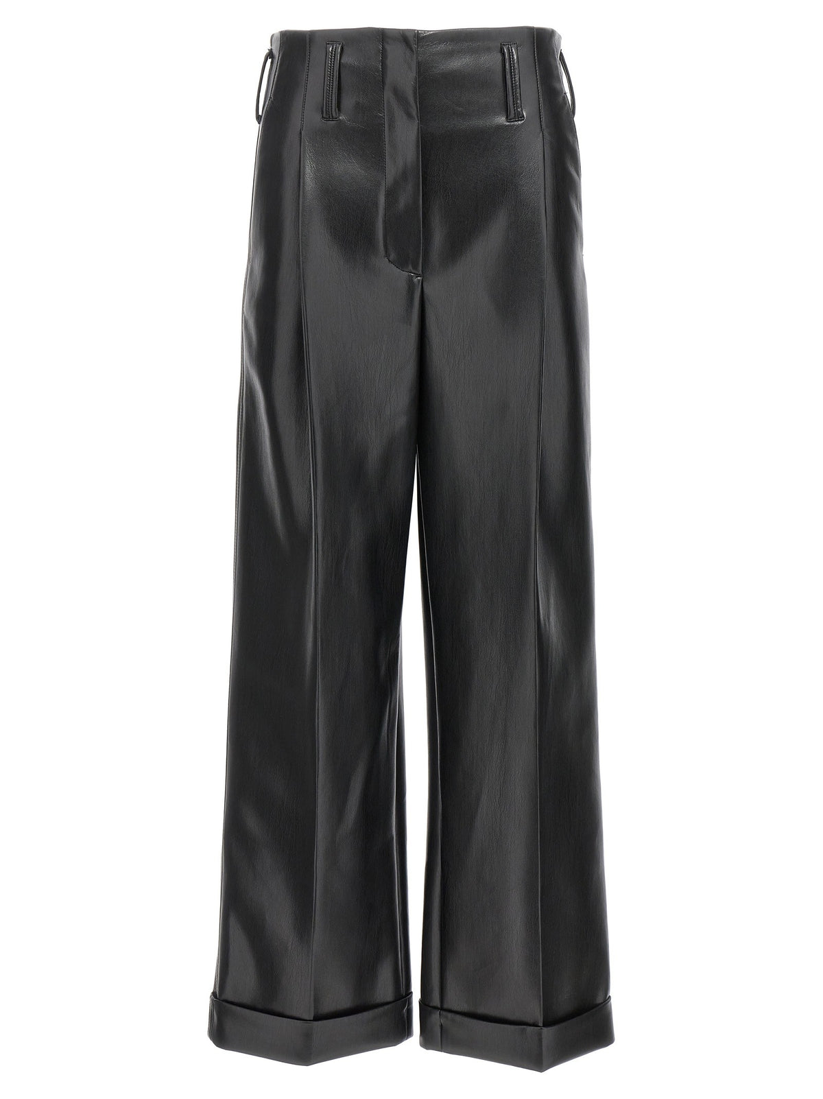 PHILOSOPHY Faux Leather Trousers Black
