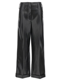 PHILOSOPHY Faux Leather Trousers Black