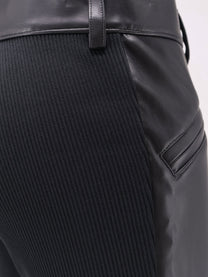 Sacai Women's Faux Leather Trousers Black