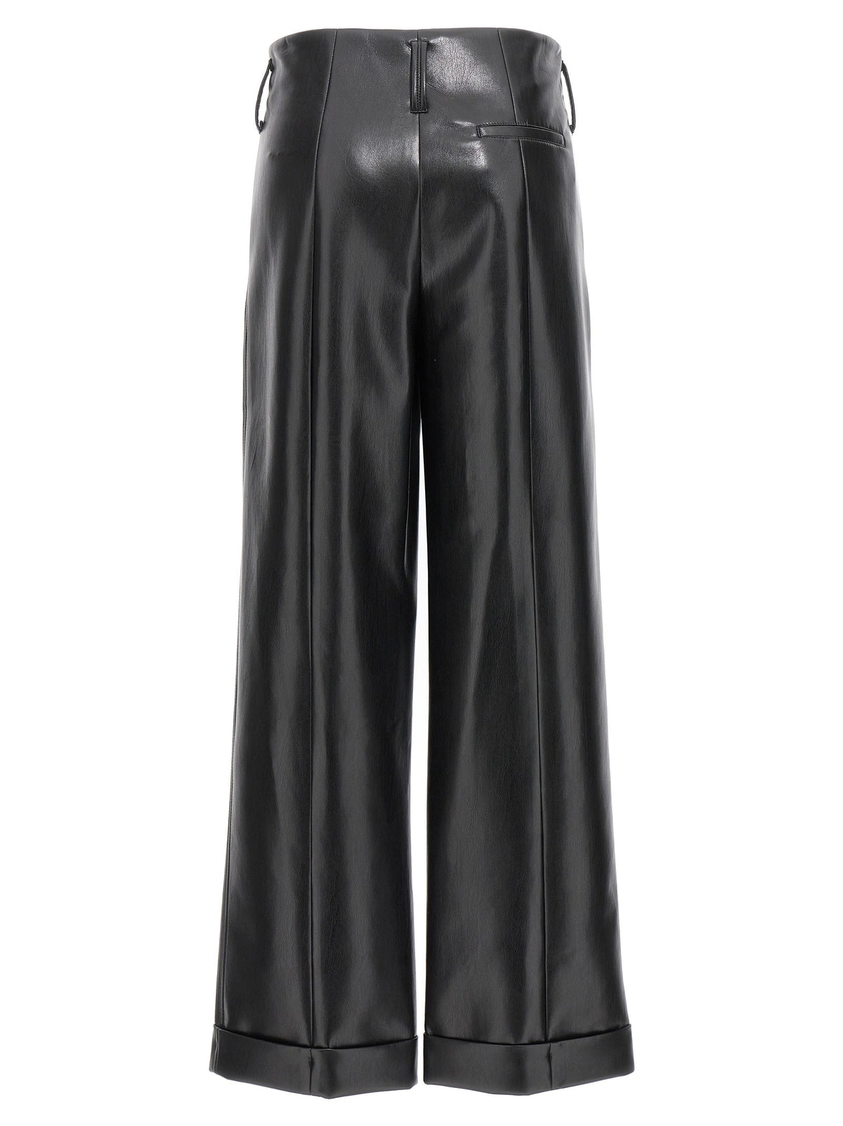 PHILOSOPHY Faux Leather Trousers Black
