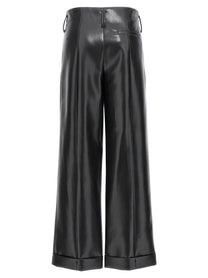 PHILOSOPHY Faux Leather Trousers Black