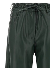 Nude Lucy Faux Leather Trousers Green
