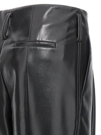 PHILOSOPHY Faux Leather Trousers Black