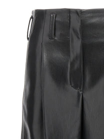 PHILOSOPHY Faux Leather Trousers Black