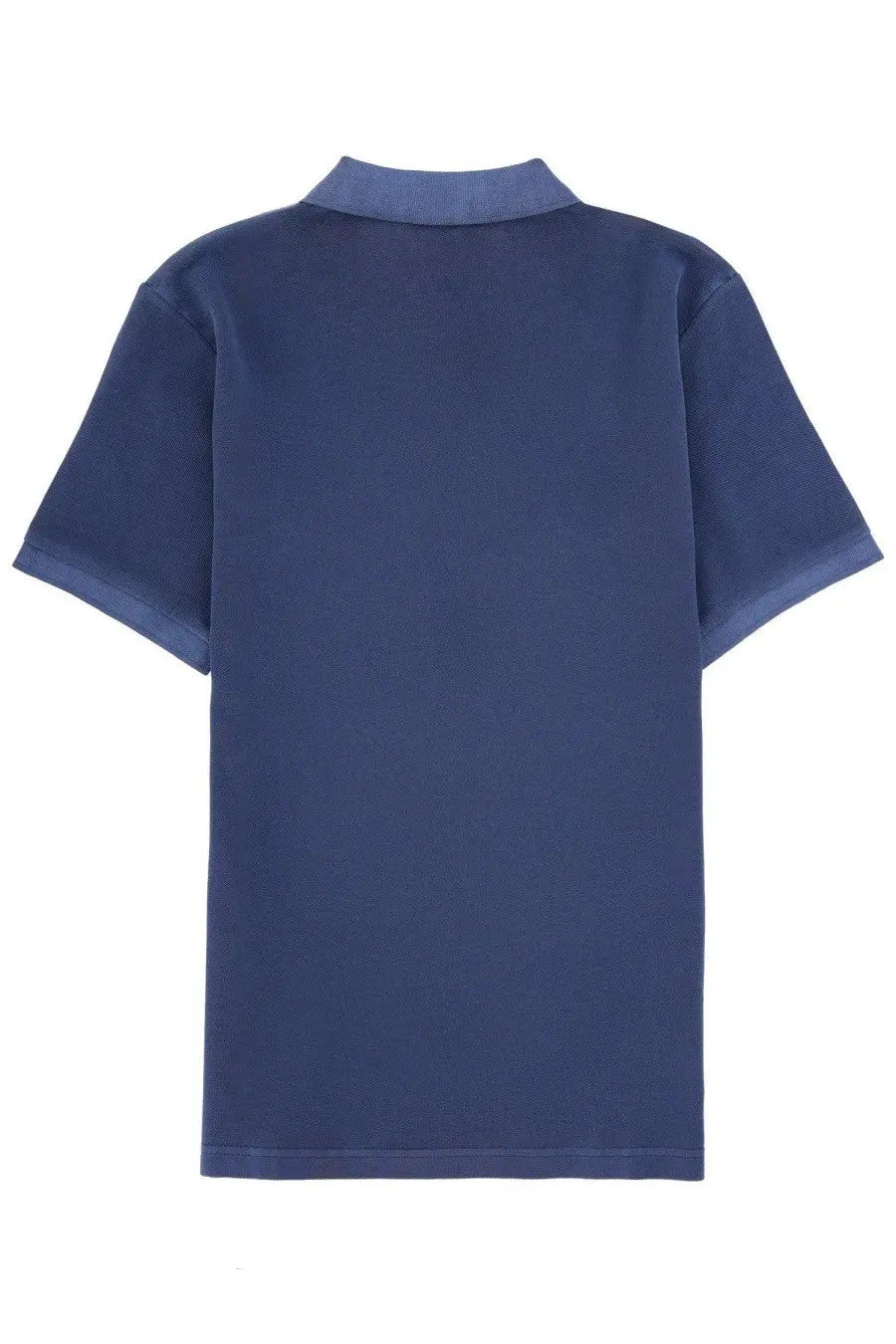 Navy blue short-sleeved Fay men’s polo shirt with matching collar and ribbed cuffs made of soft material