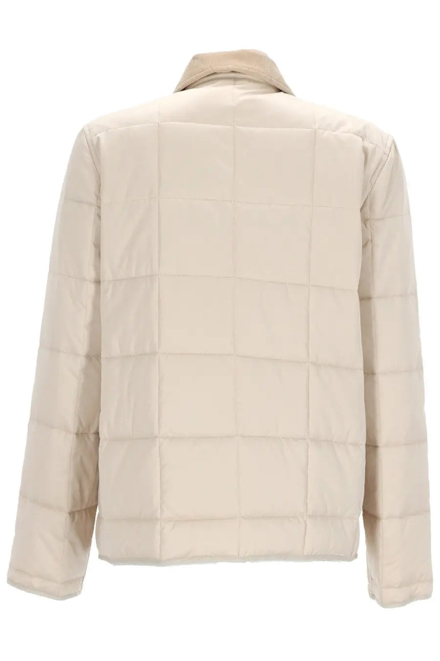 Beige quilted puffer Fay women’s field jacket with matching collar designed for warmth and style