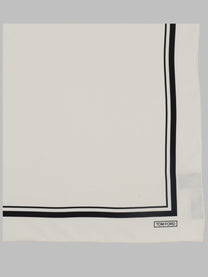 Tom Ford Men's Fazzoletto DA Taschino Con Bordo Tono SU Tono White