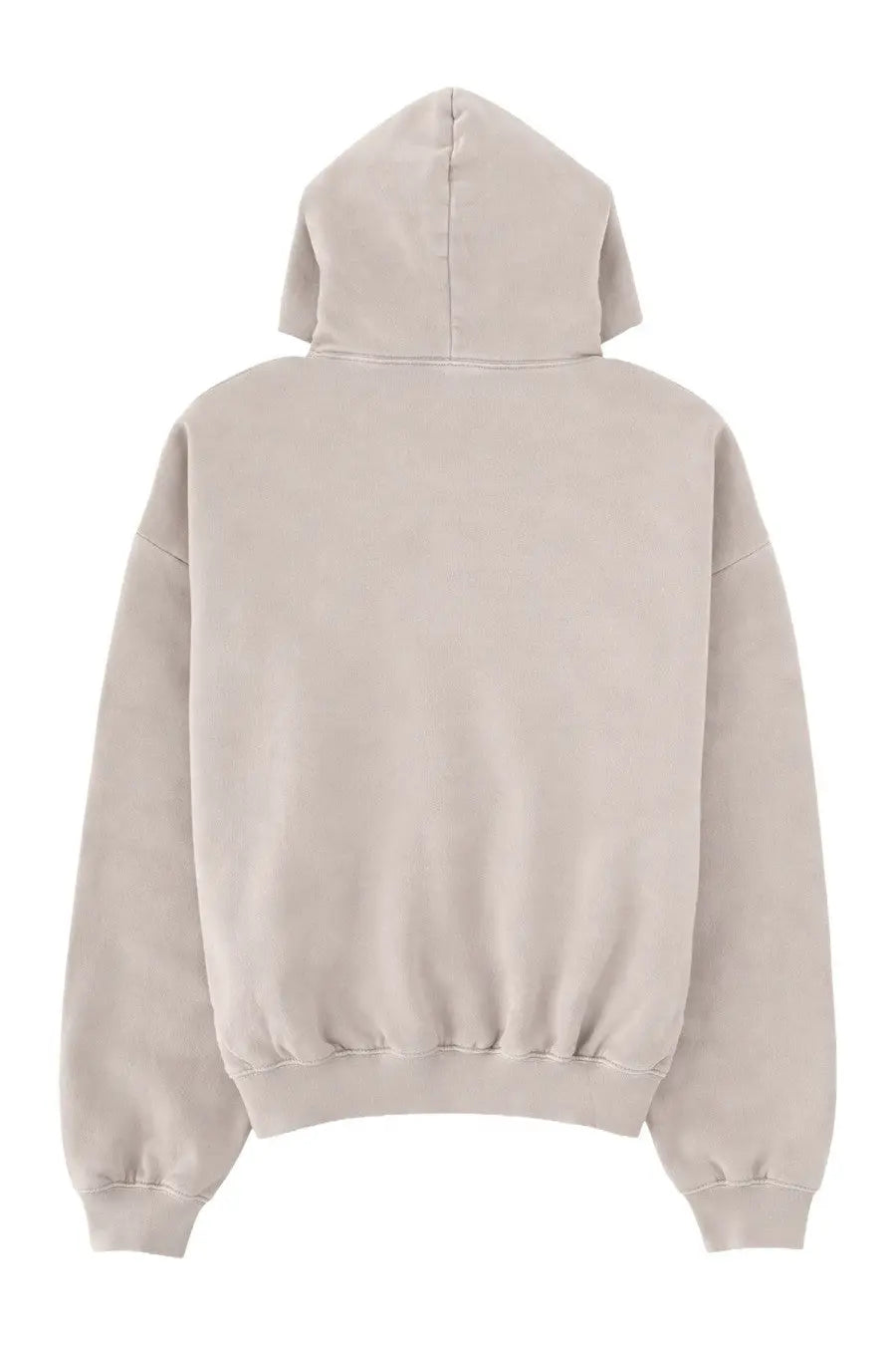 Beige fear of god essentials men’s felpa training 90s hoodie with soft relaxed fit and ribbed cuffs