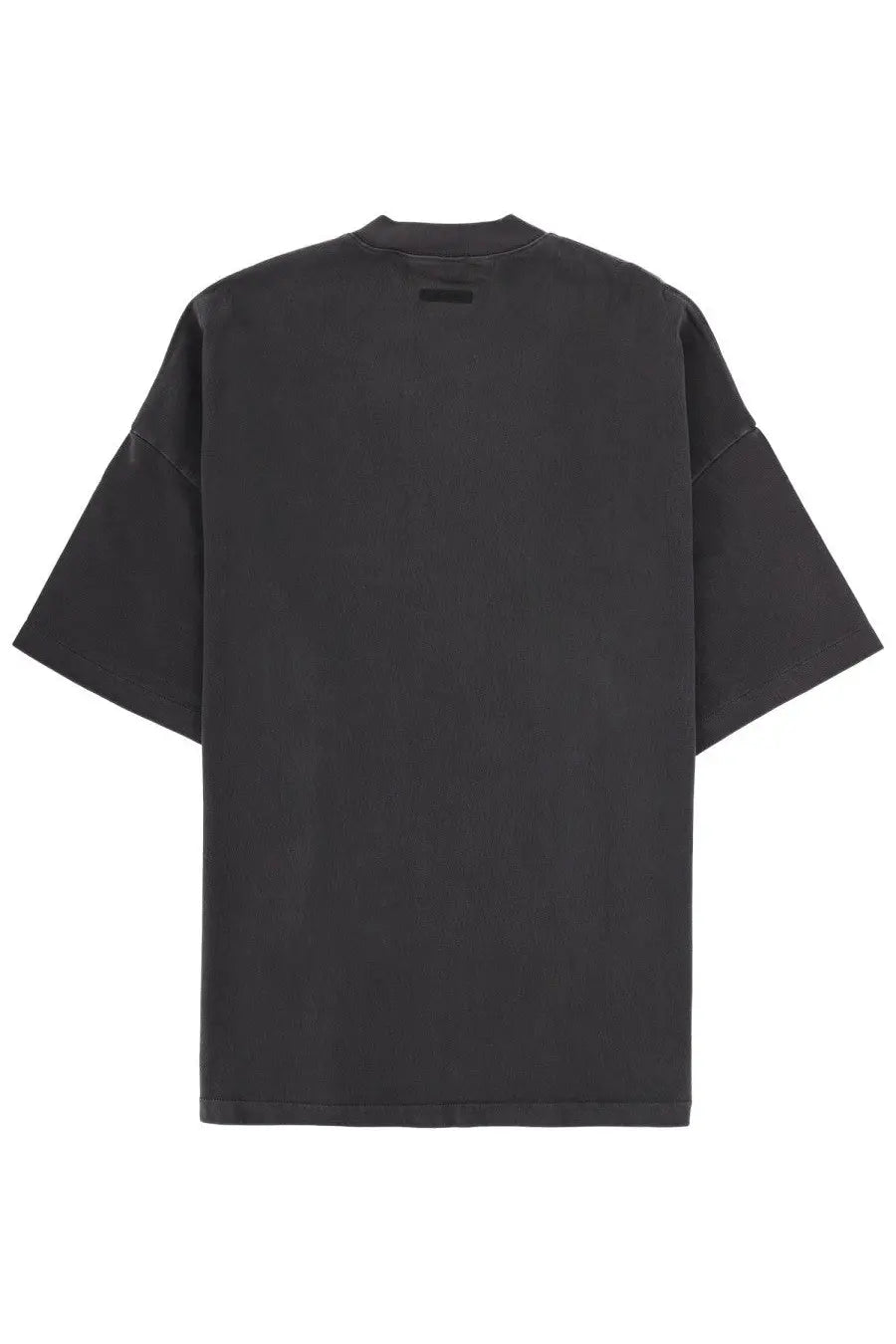 Fear of god essentials men’s black oversized t shirt with relaxed fit and short sleeves for casual wear