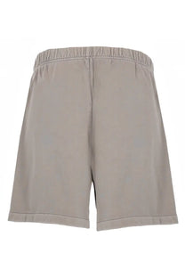 Fear of god essentials men’s beige athletic shorts with elastic waistband and clean design for training use