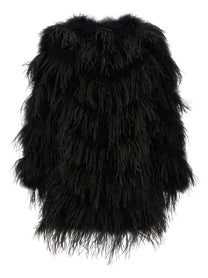 Yves Salomon Feather Caban Black