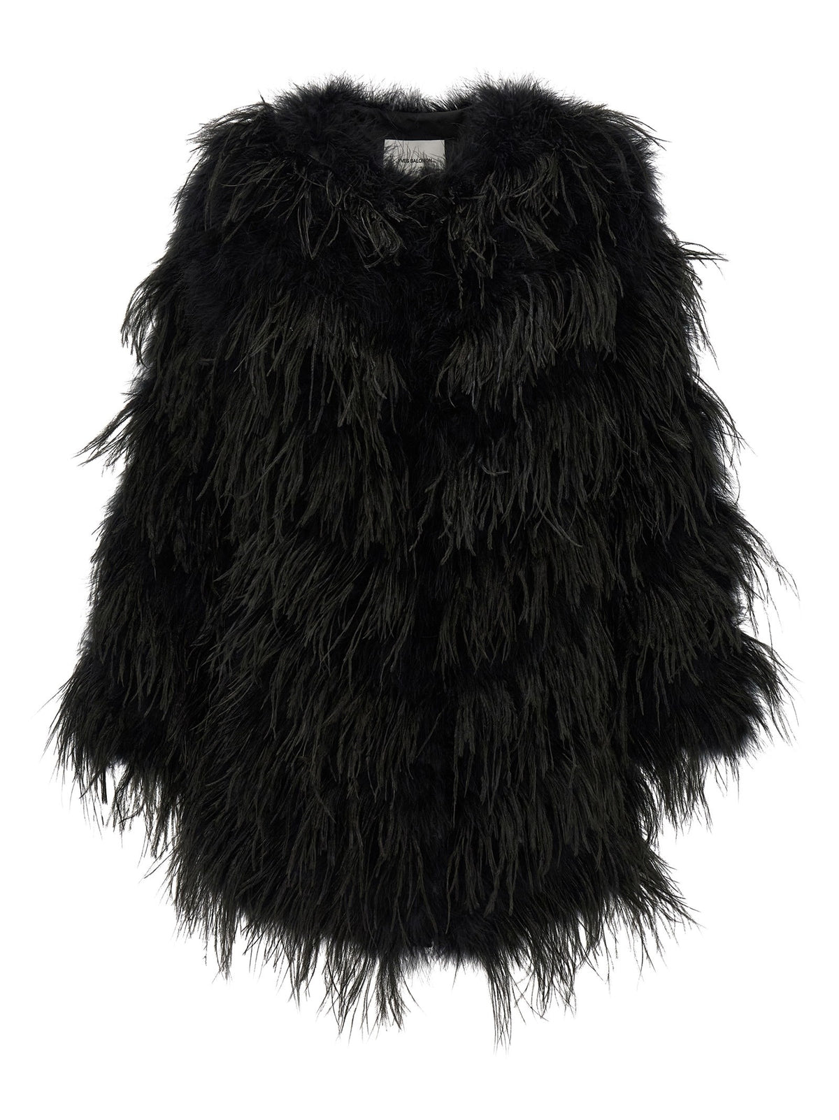 Yves Salomon Feather Caban Black