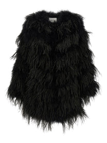 Yves Salomon Feather Caban Black