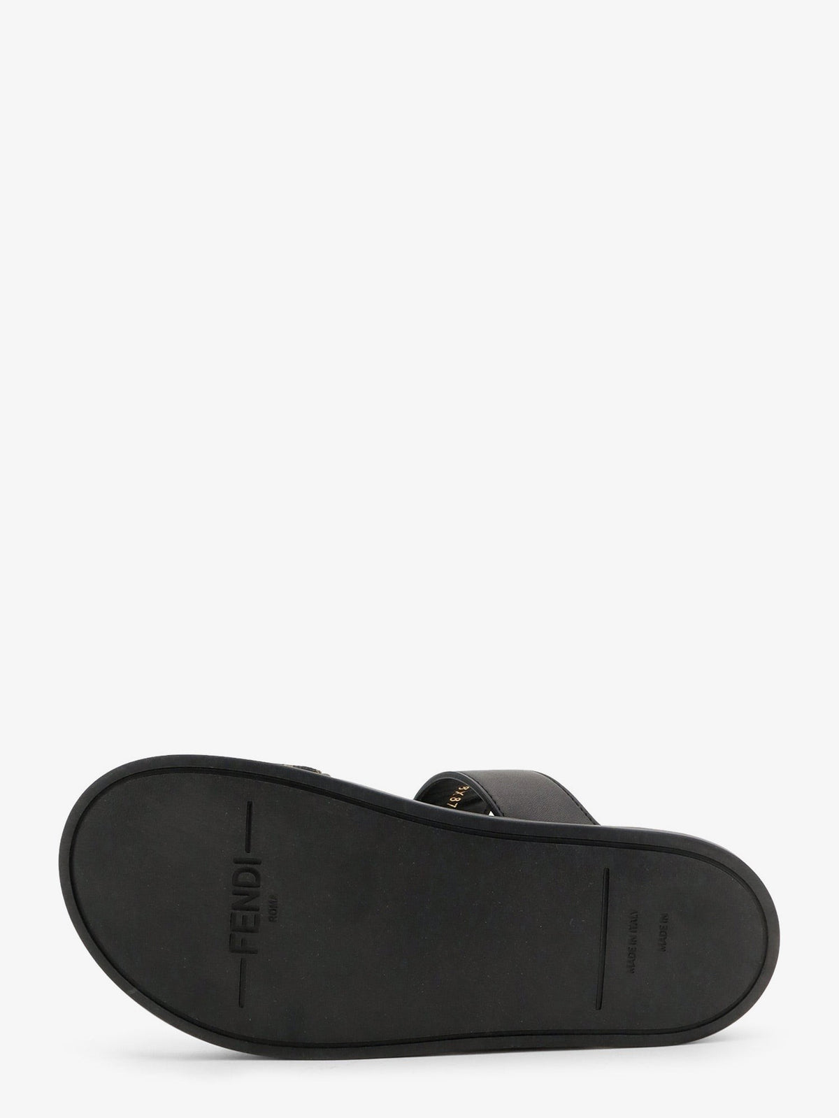 Fendi Women's Feel FF Fabric Sandals Black