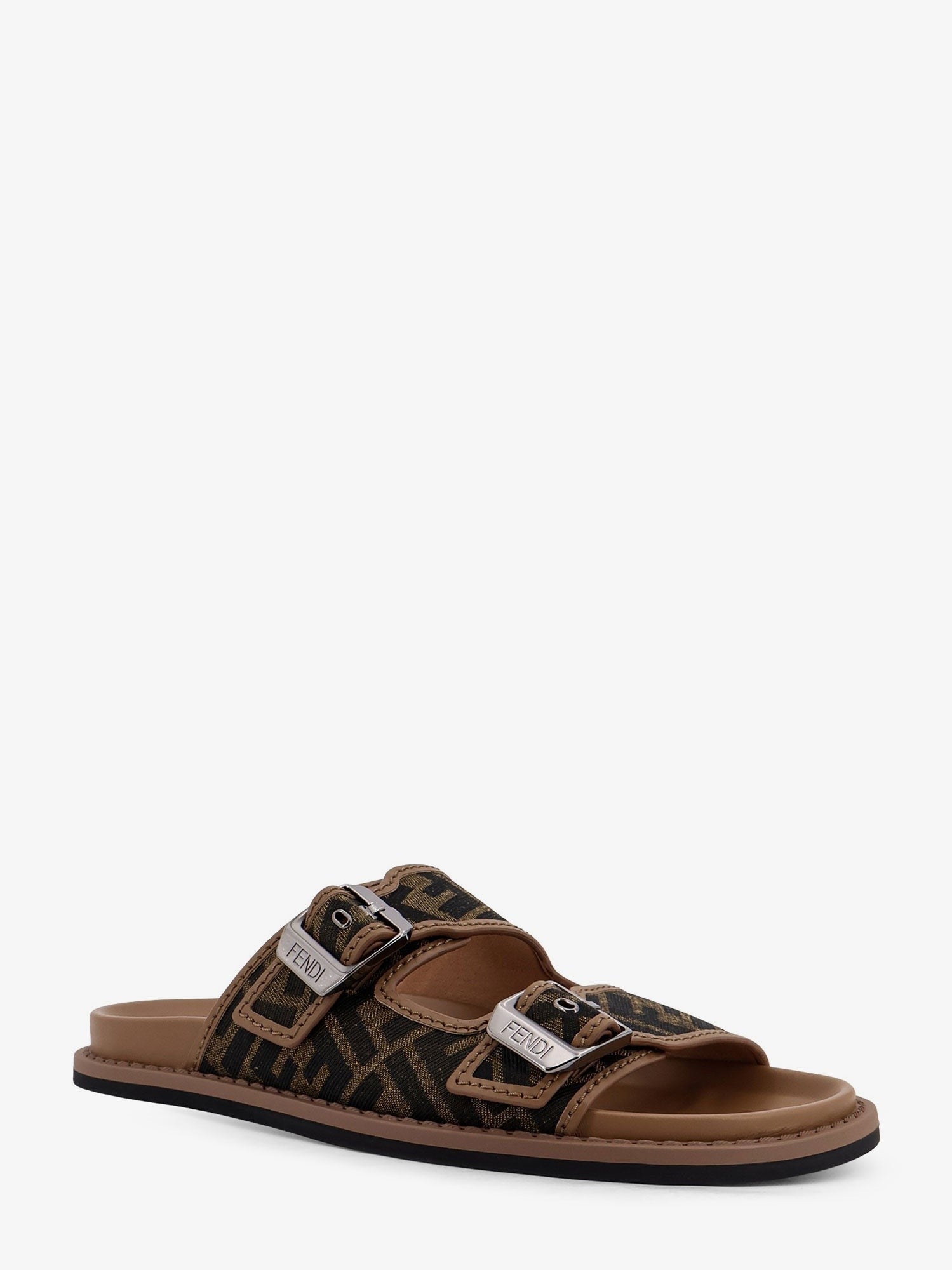 Fendi Men's Fendi Feel Sandals Brown