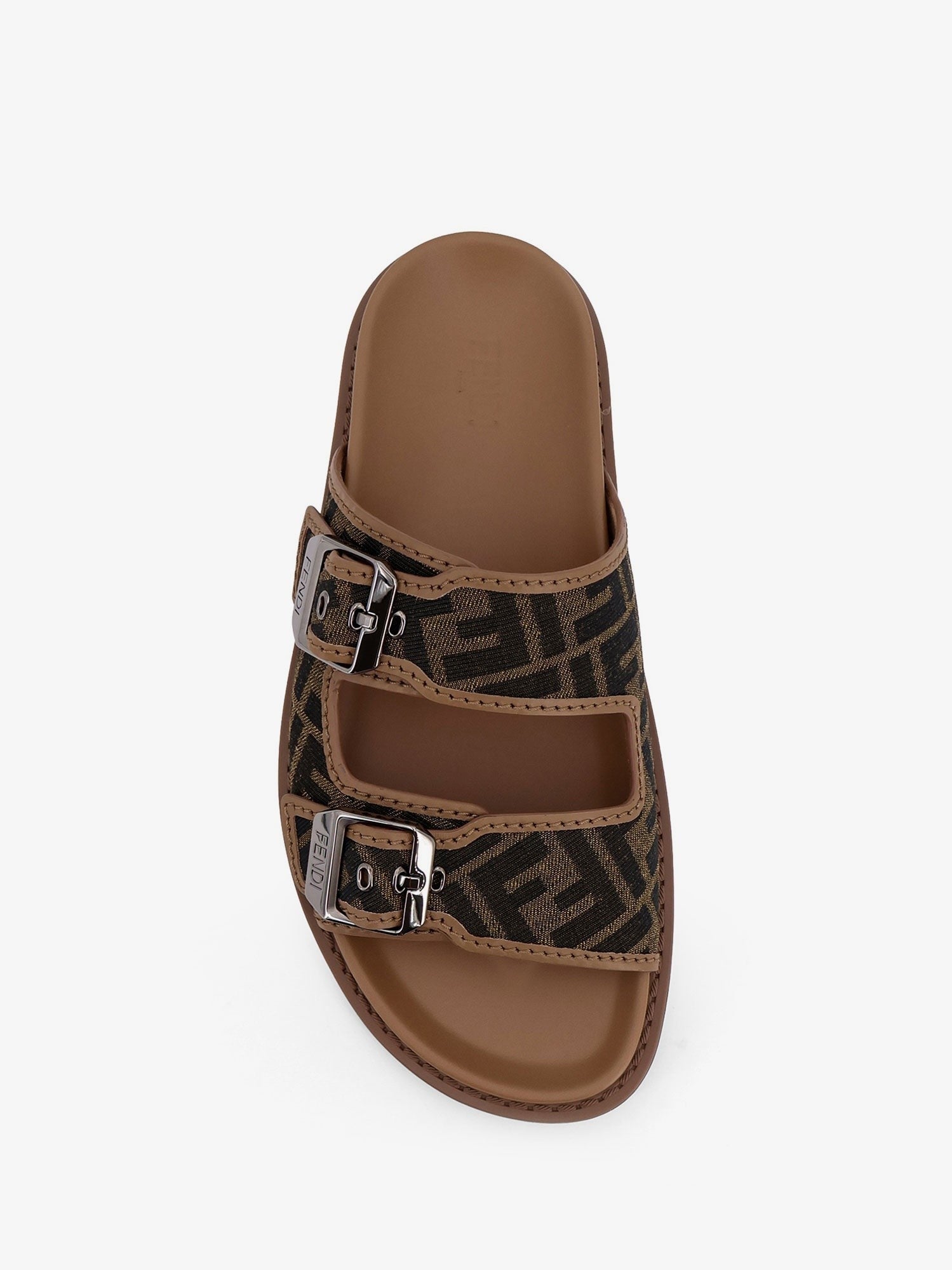 Fendi Men's Fendi Feel Sandals Brown