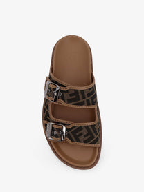 Fendi Men's Fendi Feel Sandals Brown