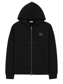 Burberry Men's Felpa Con Cappuccio Zip Black