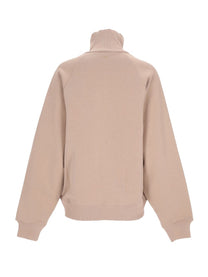 Ami Paris Unisex Embroidered Sweatshirt Beige, view 2