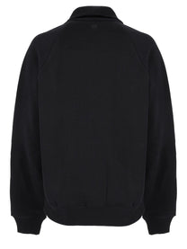 Ami Paris Unisex Felpa Con Ricamato Black