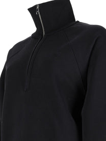 Ami Paris Unisex Felpa Con Ricamato Black