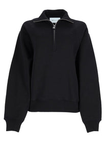 Ami Paris Unisex Felpa Con Ricamato Black