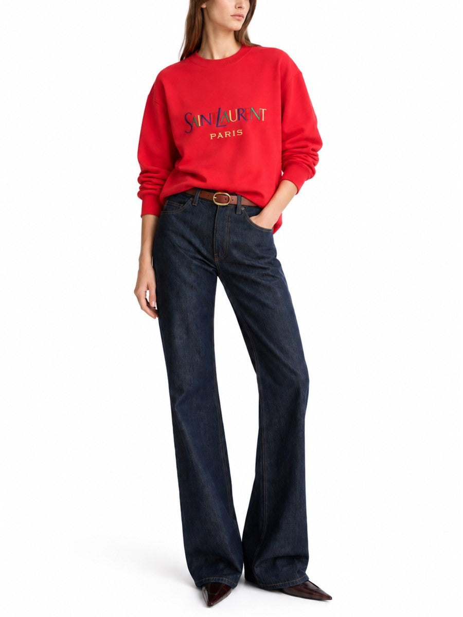 Saint Laurent Women's Felpa Con Pink