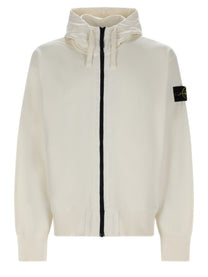 Stone Island Men's Felpa Con Patch White
