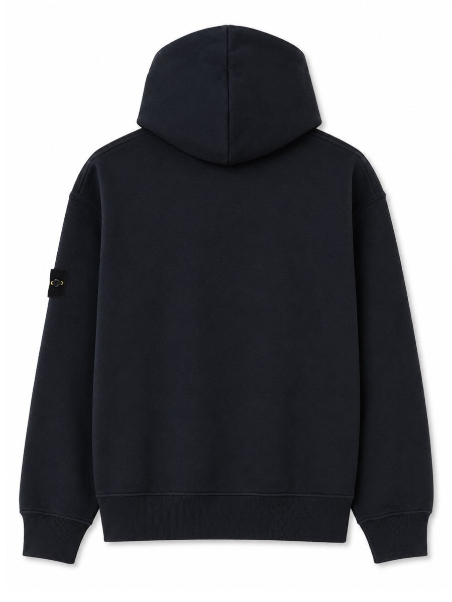 Stone Island Men's Felpa Con Patch Blue