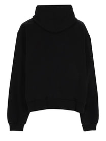 Balenciaga Men's Felpa Con Stampa Black