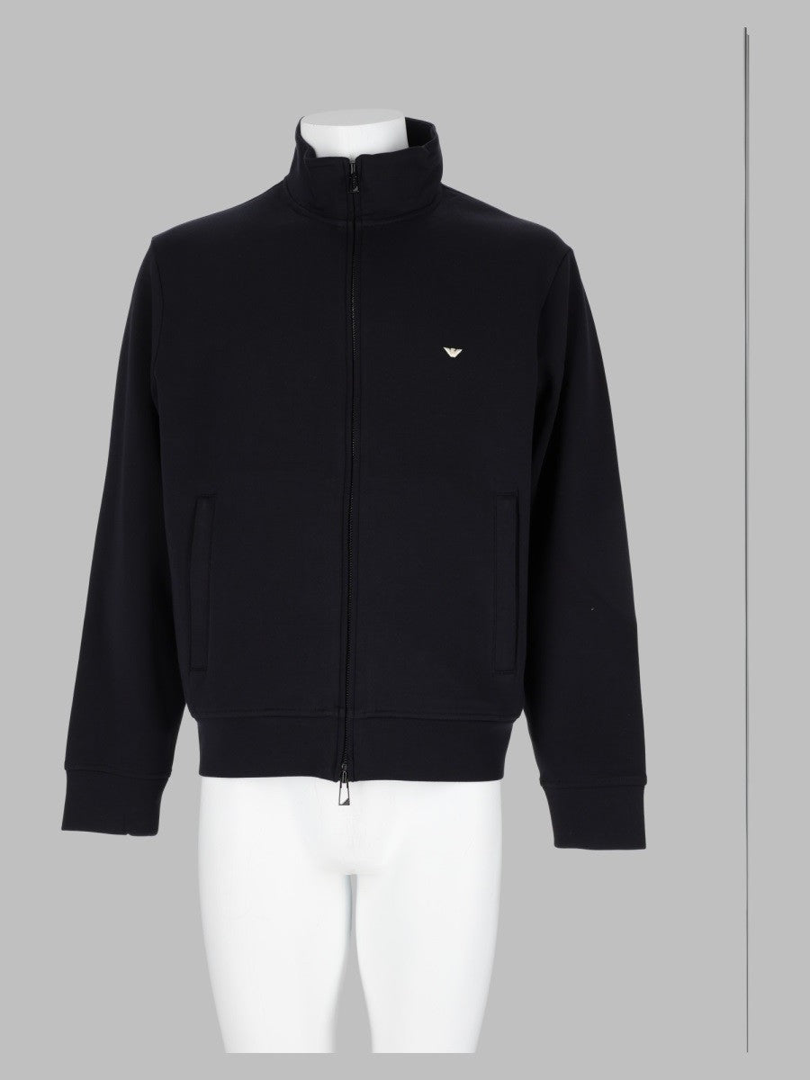 Emporio Armani Men's Felpa Con Zip Blue