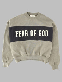 Fear of God ESSENTIALS Men's Felpa Cropped Con Stampa Grey