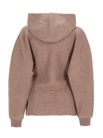 Max Mara Women's Jersey Wool Cashmere Filtro Sweatshirt Brown, view 2