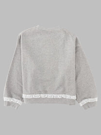 Ganni Women's Felpa Isoli Con Patch Grey