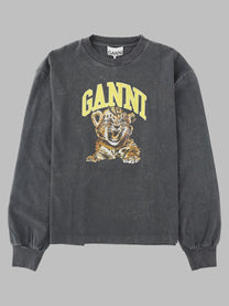 Ganni Women's Felpa Tiger Con Grey